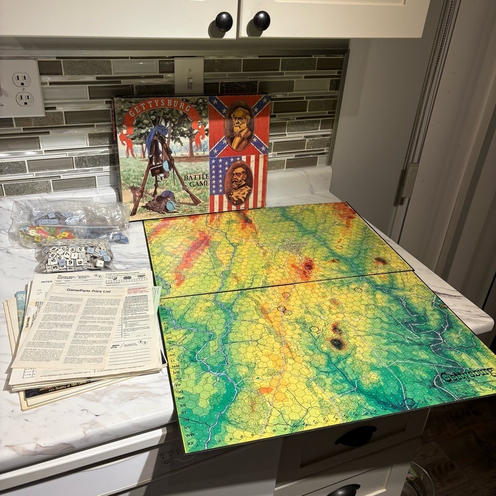 Gettysburg Battle Game Board Game The Avalon Hill Game Company